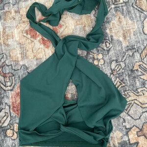 Green Halter Top